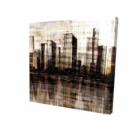 FONDO 32 x 32 in. Sketch of the City-Print on Canvas FO2789273